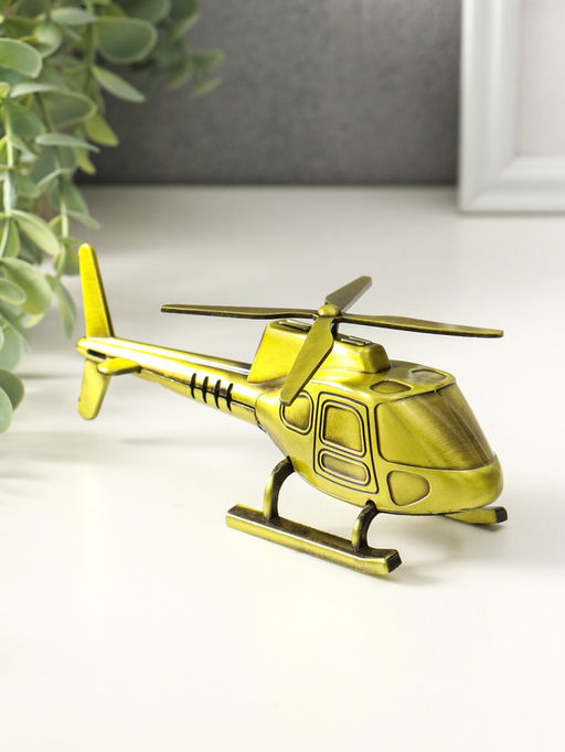 Фигурка металл «Вертолёт», 15.3×9.5×5.8 см
