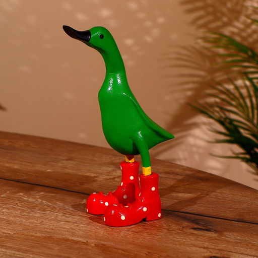 Сувенир «Утка зелёная», 27 см, дерево