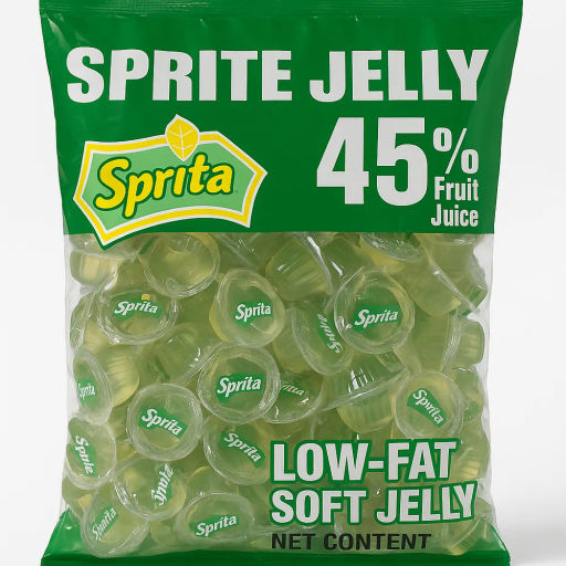 Желейные конфеты со вкусом спрайта 1 кг