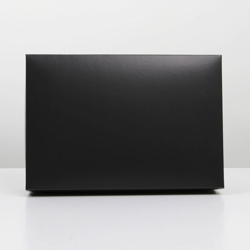 Коробка подарочная складная, упаковка, «Черная», 30 х 20 х 9 см