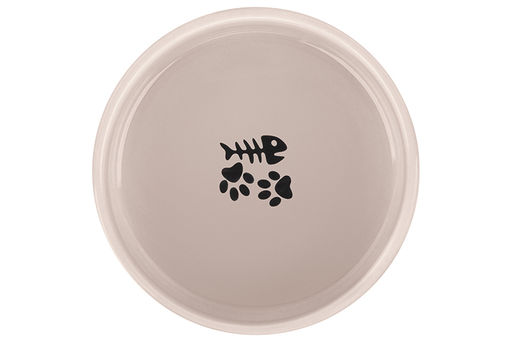 Миска для домашних питомцев 300 мл 12,5*12,5*6 см, с бамбуковой подставкой, серая - Elan gallery фото 8