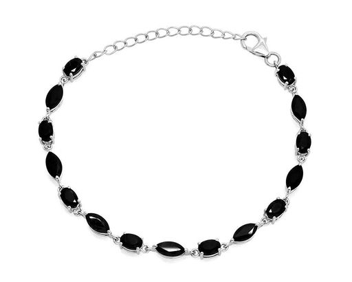 Браслет из серебра сапфир корунд, Мелодия