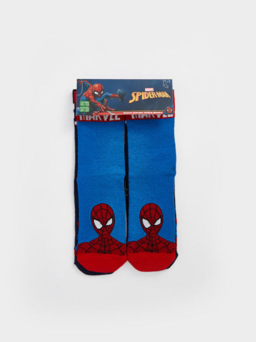 Spiderman Desenli Erkek ?ocuk Soket ?orap 3l? - Waikiki фото 3