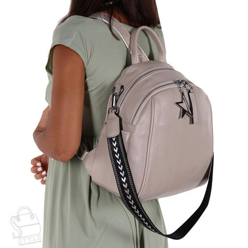Рюкзак женский кожаный 5516VG beige Vitelli Grassi  в Новосибирске