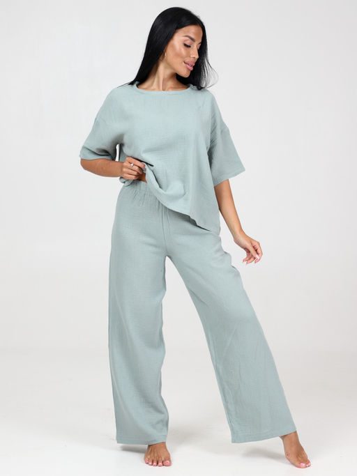 575 ПИЖАМА (брюки) (Фисташковый) - А-дина фото 4