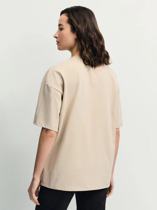 Базовая футболка оверсайз из хлопка / Zarina