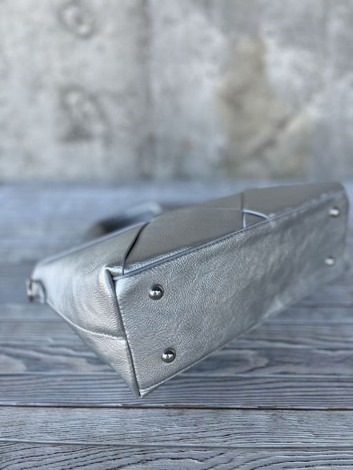 Женская сумка из эко кожи 0025 Серебро - Sergio valentini фото 4