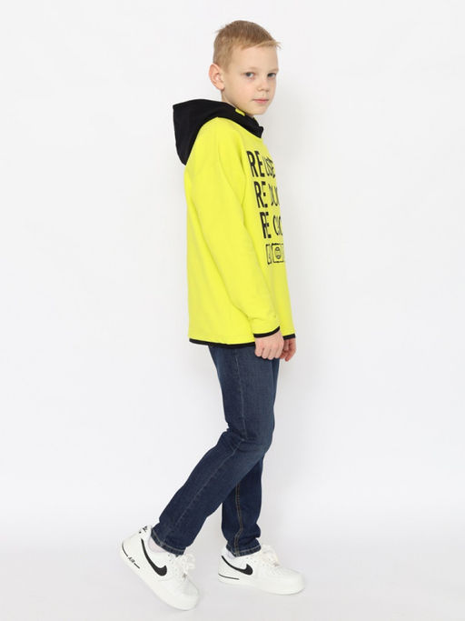 CRB wear/CSJB 63752-36-393 Толстовка для мальчика,лайм/Ex.Cherubino  фото 4