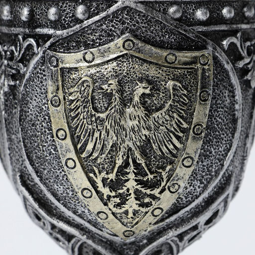 Бокал средневековый «Герб», 200 мл, нержавеющая сталь, серый