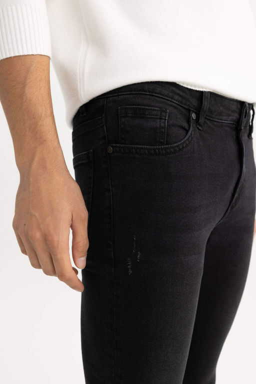 Джинсовые брюки скинни Carlo очень узкого кроя с нормальной талией и очень узкими штанинами - Defacto фото 5