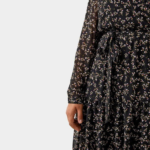 Платье женское короткое MIST plus-size, чёрное, размер 58