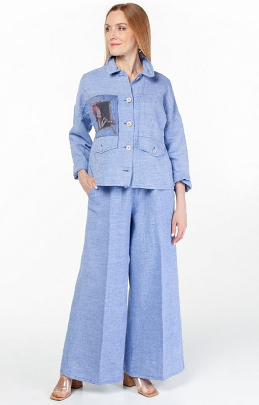 Жакет лен 60%, хлопок 40%