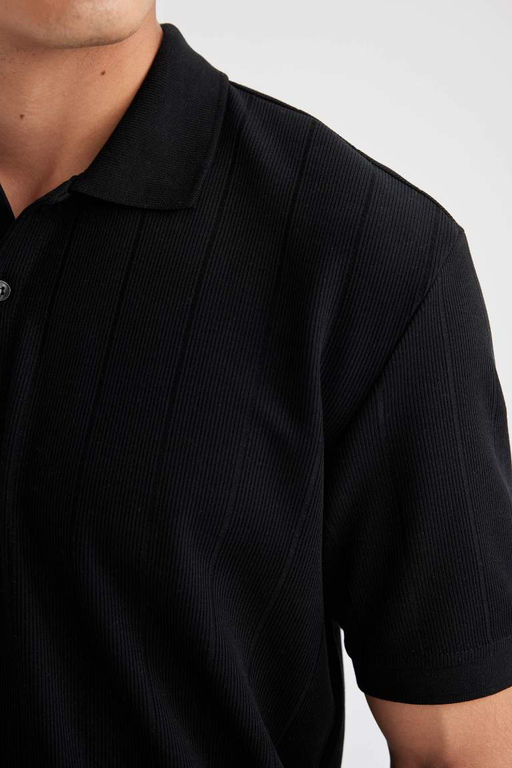 Новая футболка-поло стандартного кроя с короткими рукавами - Defacto фото 5