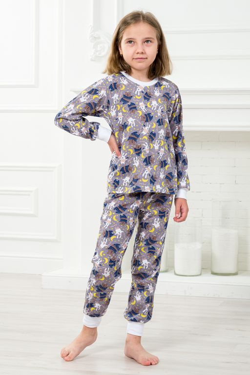 Пижама детская из джемпера и брюк из кулирки Мишки - Амадэль фото 3