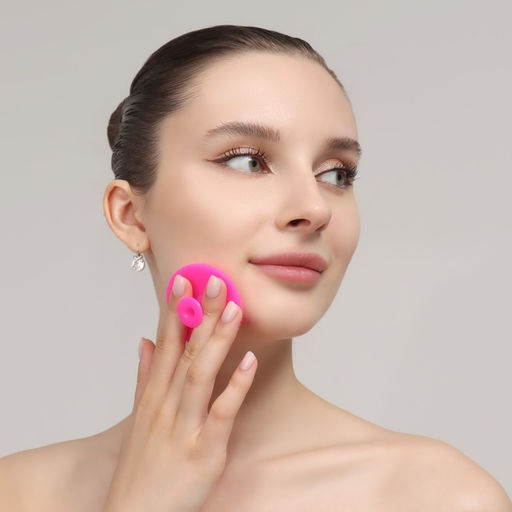 Щётка для умывания «Круг», силиконовая, на присоске, d=5.5 см, МИКС