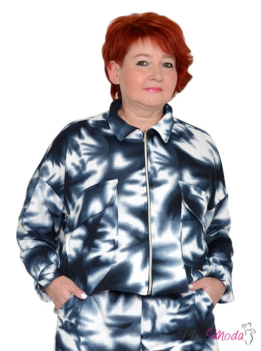 Толстовка Модель №1535 размеры 44-84 - Plusmoda фото 4