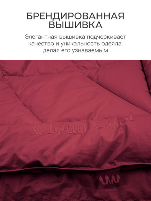 Одеяло "Cloud Cool Wine" 175х200см всесезонное 200г/м2 ЕС-7067