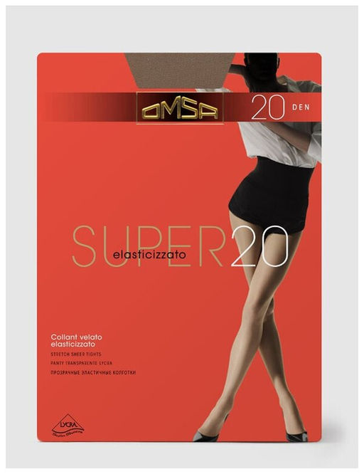 Super 20 (100/10) - bianco - Omsa фото 3