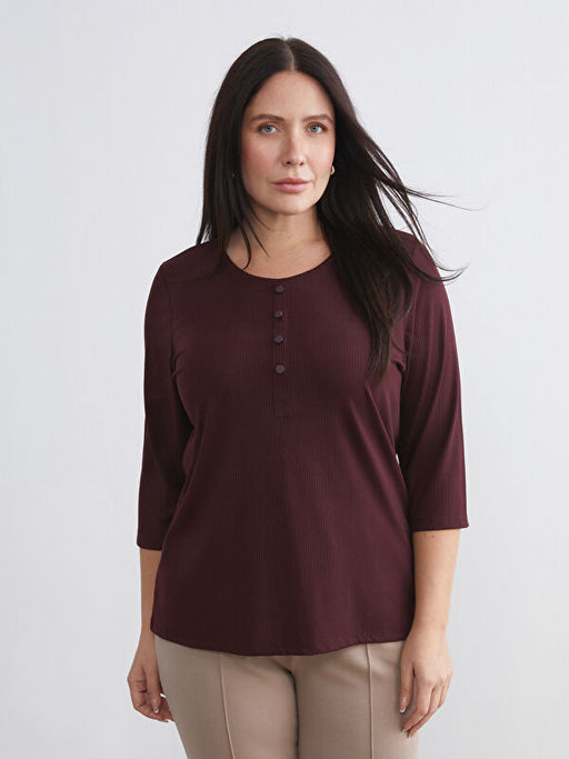 Bisiklet Yaka Kad?n Ti??rt