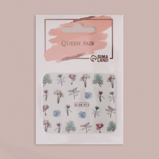 Цена за 6 шт. Слайдеры для ногтей Цветочные мечты, разноцветные - Qf фото 3