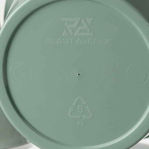 Цена за 2 шт. Кашпо для цветов со вставкой «Порто», 1 л, цвет нефрит