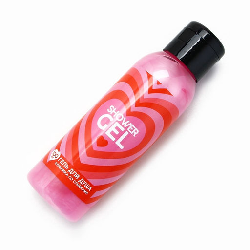 Гель для душа Shower Gel, 100 мл, аромат клубники со сливками, Чистое счастье
