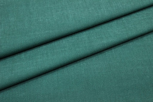 Джинс с ворсом цв.Винтажный темный изумруд, СОРТ2, ш.1.5м, хлопок-100%, 330гр/м.кв - Купава фото 2