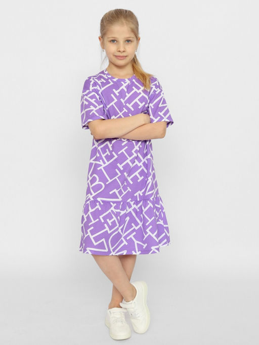 CRB wear/CSJG 63587-45-378 Платье для девочки,лаванда/Ex.Cherubino