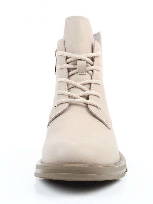 01-M43-15 BEIGE Ботинки демисезонные женские (натуральная кожа)