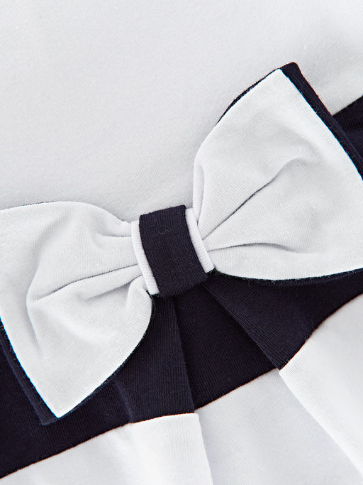 Платье для девочки UD 1412 бел/синий - Mini maxi фото 6