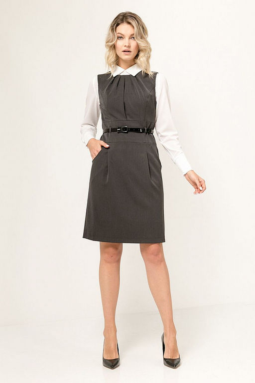 Платье полуприлегающего силуэта