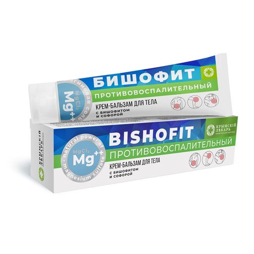 Крем-бальзам для тела Противовоспалительный с бишофитом и софорой - Крымский лекарь фото 2