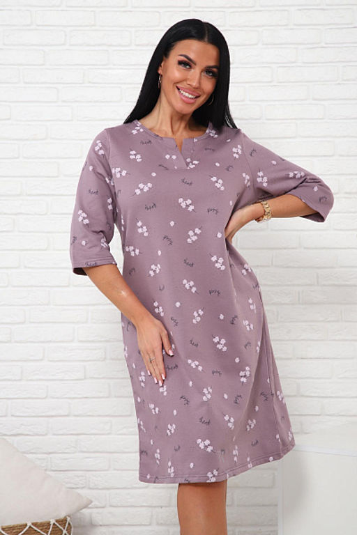 Сорочка теплая, футер с начесом (01035) - Плиона фото 37