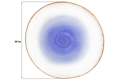 Блюдо сервировочное 30*30*2,7 см Кантри фиолетовое - Elan gallery фото 2
