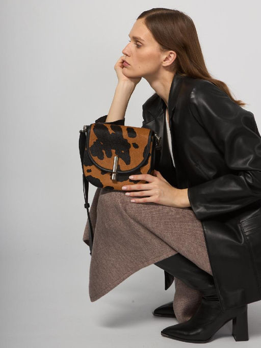 Сумка ELEGANZZA Z9266-8677 black/camel  фото 13