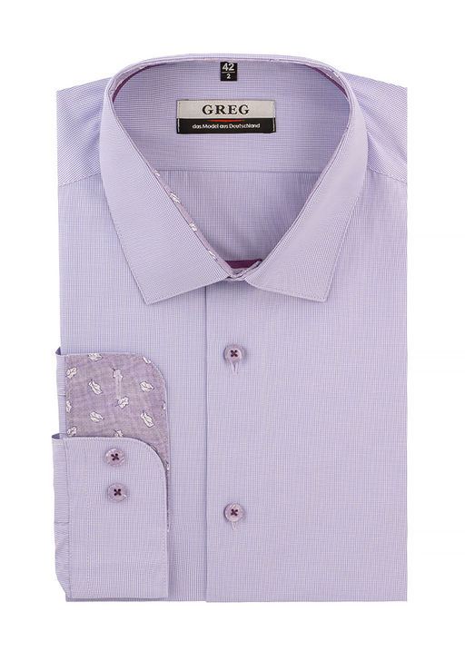 Сорочка мужская длинный рукав GREG 704/239/1155/ZV/1p  фото 2