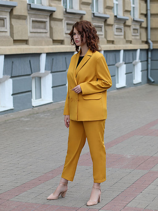 Костюм МИРАНДА горчичный - Almond фото 9
