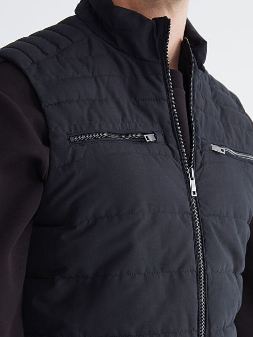 Standart Kal?p Dik Yaka Erkek ?i?me Yelek