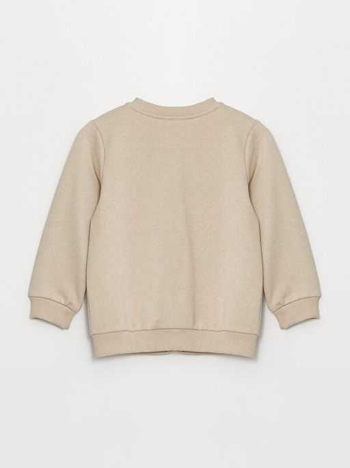 Kolej Yaka Uzun Kollu Basic Erkek Bebek Fermuarl? Sweatshirt - Waikiki фото 2