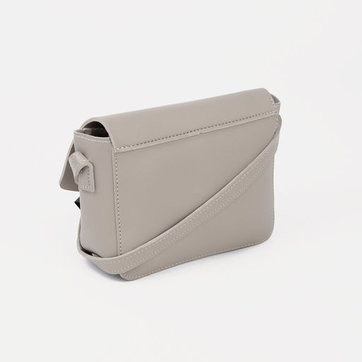 Сумка-мессенджер на клапане, длинный ремень, цвет серый - Simaland фото 2
