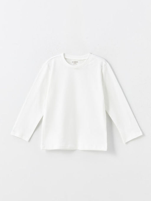 Bisiklet Yaka Uzun Kollu Basic Erkek ?ocuk Ti??rt