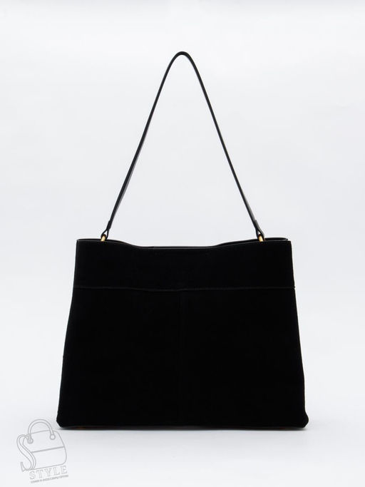 Сумка женская кожаная 1087MF black Polina&Eiterou