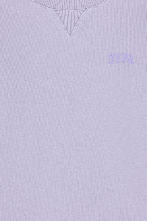 Сиреневый базовый розово-красный свитшот с круглым вырезом для девочек Неожиданная скидка в корзине - U.s. polo assn фото 5