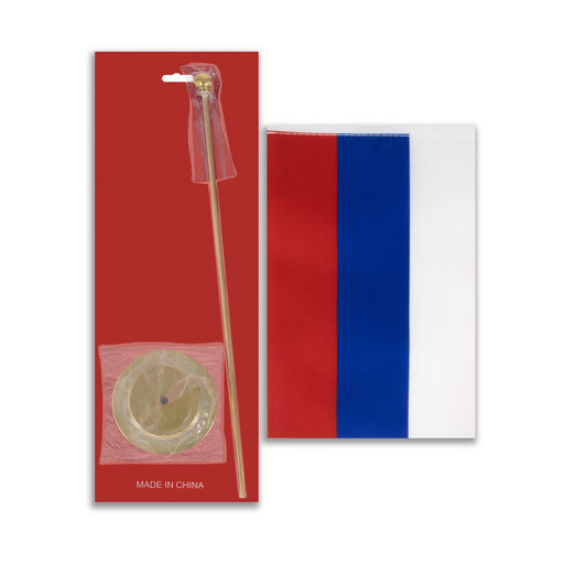 Флагшток настольный с флагом, круг 2 х 7 см, 30 х 7 см, золото - Simaland фото 4