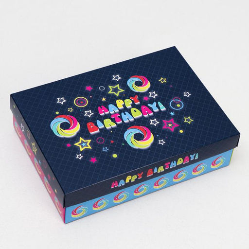 Цена за 5 шт. Подарочная коробка сборная Диско, 21 х 15 х 5,7 см - UPAK LAND фото 2