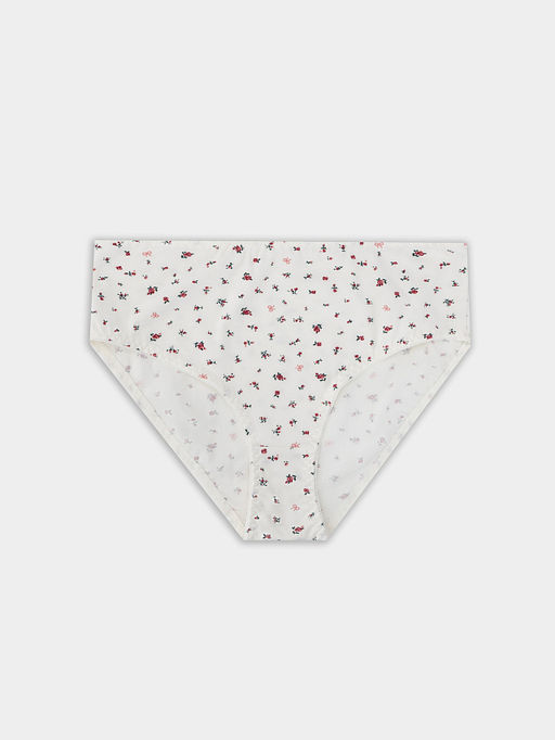 Цена за 2 штуки! Трусы макси женские бежевые с цветочным принтом - Mark formelle фото 8