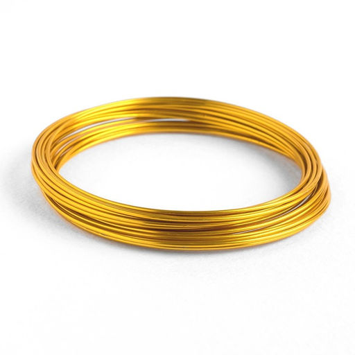 Проволока для плетения d=1,5мм, намотка 5м, цвет золотой - Queen fair фото 2