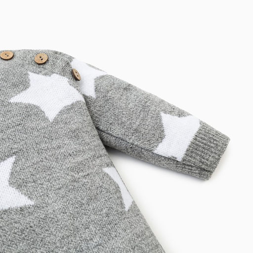 Комбинезон вязаный Крошка Я Звезды рост 62-68 см  фото 4