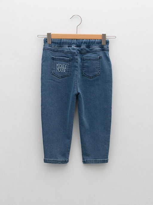Beli Lastikli Mickey Mouse Nak??l? Erkek Bebek Jean Pantolon - Waikiki фото 2