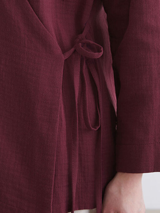 Kruvaze Yaka Kad?n M?slin Kimono